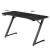 Arvutilaud ja tool komplektina, ergonoomilise disainiga | E-pood Tootemaailm Stiilne ja modernne arvutilaud, millel on must pind ja tugeva metallist raamiga. Laua mõõtmed on 60cm lai ja 120cm pikk, pakkudes rohkelt tööpinda. Minimalistlik disain sobib igasse interjööri.