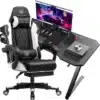 Arvutilaud ja tool komplektina, ergonoomilise disainiga | E-pood Tootemaailm Arvutilaud ja tool komplektina, ergonoomilise disainiga