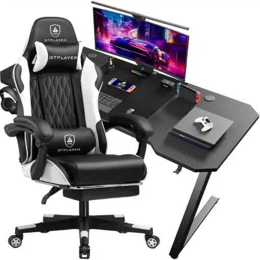 Arvutilaud ja tool komplektina, ergonoomilise disainiga | E-pood Tootemaailm Arvutilaud ja tool komplektina, ergonoomilise disainiga
