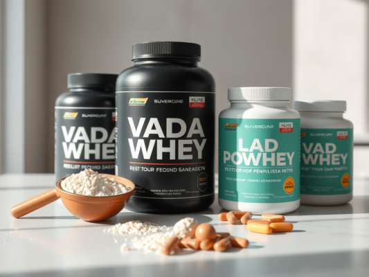 Vadakuvalk: concentrate, isolate või hydrolysate? | E-pood Tootemaailm Vadakuvalgu pulber, shaker ja kolm purki eri vormide võrdluseks