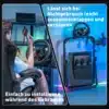 Ralli simulaatori alus G920/G29 jaoks, reguleeritav terasest | E-pood Tootemaailm Ralli simulaatori alus G920/G29 jaoks, reguleeritav terasest, kasutuses mänguriga ja kokku klapituna sinisel taustal. Musta värvi terasraam sobib ideaalselt nii kasutuseks kui ka ruumisäästlikuks hoiustamiseks.