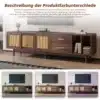 TV-alus MDF puidust, rotangiga, 190 cm, 75-tollisele | E-pood Tootemaailm TV-alus MDF puidust ja rotangiga, pruun, 190 cm pikk, mõeldud kuni 75-tollistele teleritele. Kaasaegse disainiga TV-alus sobib ideaalselt elutuppa, pakkudes mugavat hoiuruumi ja elegantset stiili.