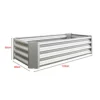 Tõstetud aiapeenar tsingitud terasest 120x60x30 cm | E-pood Tootemaailm Tõstetud aiapeenar valmistatud tsingitud terasest, mõõtmetega 120x60x30 cm, mis sobib ideaalselt mitmesuguste taimede kasvatamiseks. Välis- ja sisemised seinad on tugevasti lainelised, pakkudes suurepärast vastupidavust ja pikaealisust. Peenra hallikas metallik värv lisab modernset stiili igale aiale.