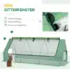 Kasvuhoone UV-kaitsega PE katte ja terasraamiga 240x90x90 | E-pood Tootemaailm Kasvuhoone UV-kaitsega PE katte ja terasraamiga 240x90x90, millel on kolm võrguga akent. Roheline PE kate ja tugeva terasraamiga struktuur pakuvad tõhusat kaitset kahjurite eest ja tagavad hea ventilatsiooni.