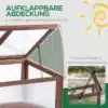 Kõrge aiakast polükarbonaadiga rõdule, pruun 90x50x93cm | E-pood Tootemaailm Kõrge aiakast polükarbonaadiga, mis sobib ideaalselt rõdule. Kast on valmistatud pruunist puidust ja polükarbonaadist ning tagab hea ventilatsiooni ja piisava päikesevalguse taimedele. Taustal on näha roheline loodusvaade.