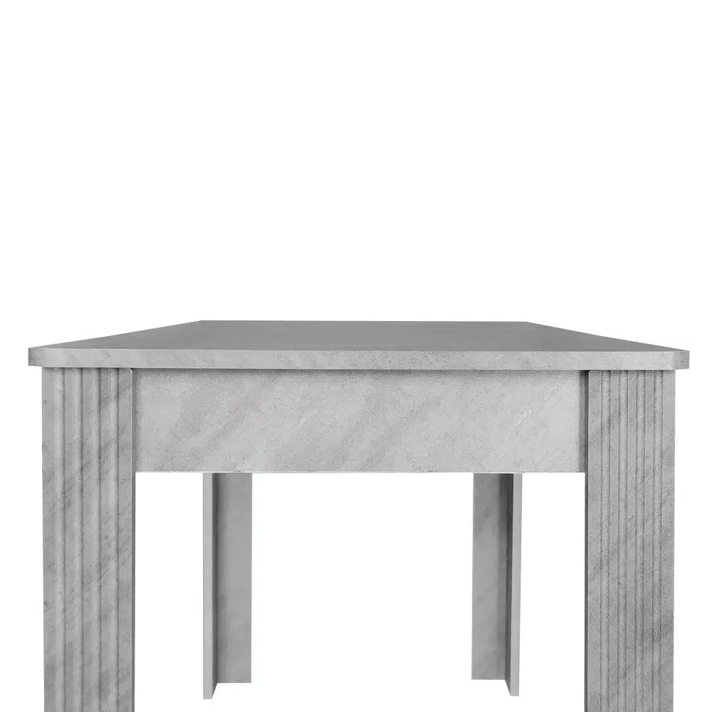 Elegantse ja minimalistliku disainiga söögilaud, mis on valmistatud tugevast ja vastupidavast tammepuust. Laud on halli värvi, lihtsate joontega, sobides igasse kaasaegsesse interjööri.