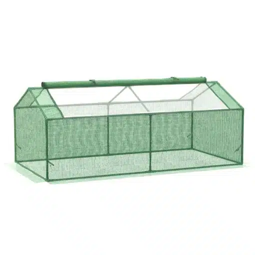 Kasvuhoone aknaga, veekindel, 180x90x70 cm taimedele | E-pood Tootemaailm Roheline kasvuhoone aknaga, valmistatud vastupidavast veekindlast materjalist, suuruses 180x90x70 cm, sobiv taimede kasvatamiseks erinevates ilmastikutingimustes.