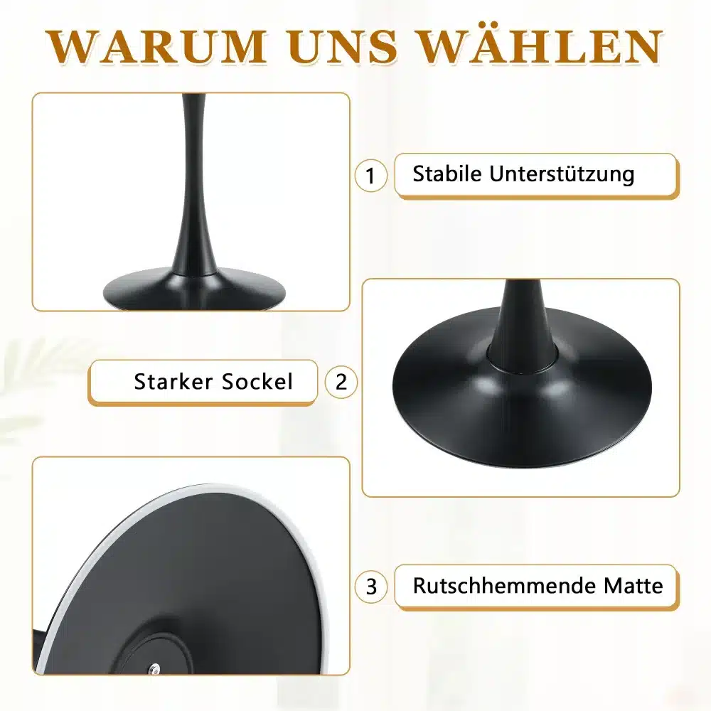 Ümmargune diivanilaud 60 cm, pähklipuu MDF plaadiga ja kuldse jalaga, stabiilse toe ja tugeva alusega. Taustal hele sein ja elegantne interjöör.