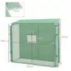 Kasvuhoone UV-kaitsega kahe ukse ja aknaga 200x80x200 | E-pood Tootemaailm Roheline kasvuhoone UV-kaitsega, kahe ukse ja aknaga, suuruses 200x80x200, mille peenest võrguga kaetud raamistik on klamberdatud robustsetele metallvarrastele. Peenmaterjalist tekstuur ja vihmapidav kate annavad kindla kaitse taimedele.