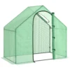 Kasvuhoone aknaga, PVC katte ja terasraamiga 180x100x168 cm | E-pood Tootemaailm Roheline kasvuhoone aknaga, mille PVC kate ja robustne terasraam annavad tugevuse. Konstruktsioon on suuruses 180x100x168 cm, ideaalne taimede kasvatamiseks ja kaitseks välitingimuste eest.