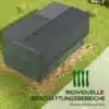 Tõstetud aiapeenar võrguga tsingitud terasest 230x110x110 | E-pood Tootemaailm Tõstetud aiapeenar võrguga tsingitud terasest, mõõtudega 230x110x110, asetatuna rohelisel murul. Peenar on kaetud tumeda võrkkattega, kaitsmaks taimi päikese ja kahjurite eest.