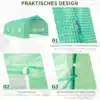 Suur kasvuhoone PE kattega, 6x3x2 m | E-pood Tootemaailm Suur kasvuhoone PE kattega, 6x3x2 m, roheliste metallraamidega, millel on tõmblukuga uks ja kaheksa küljeakent. Kasvuhoone asub heledal taustal ja koosneb tugevast plastikpolüetüleenist kattekihist.