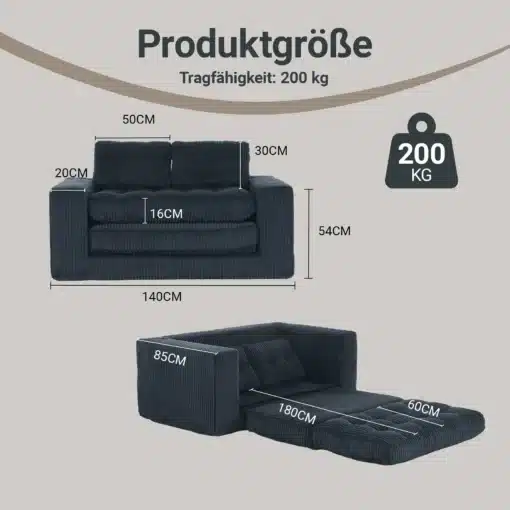 Luksulikud sametised mäluvahust diivanvoodid | E-pood Tootemaailm Luksulikud sametised mäluvahust diivanvoodid tumedas värvitoonis, näidatud mõõtmetega 140CM laius ja 54CM kõrgus. Diivanvoodi kannab kuni 200 kg ja muutub kerge vaevaga mugavaks voodiks.