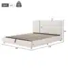 Voodiraamid panipaigaga 180x200 buklee ja peatsiga | E-pood Tootemaailm Elegantne voodi, suurusega 180x200 cm, valmistatud pehmest buklee kangast, koos panipaigaga ja kõrge peatsiga. Näidatud mõõtmed ja kandevõime 220 kg sobivad ideaalselt igasse magamistuppa.