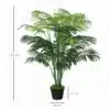 Kunstpalm 125 cm potis, suur dekoratiivtaim elutuppa | E-pood Tootemaailm Kunstpalm 125 cm potis, suur dekoratiivtaim elutuppa. Roheline palma, valmistatud kvaliteetsest plastikust mustas potis, annab ruumile troopilise ilme.