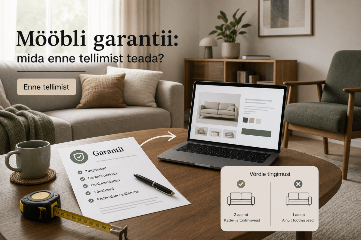 Mööbli garantii: mida enne tellimist teada? | E-pood Tootemaailm Mööbli garantii tingimuste kontrollimine enne tellimist