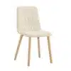 Söögitoolid riidest kangaga, puidust jalad, komplekt 2 tk | E-pood Tootemaailm Elegantne riidest kangaga söögitool puidust jalgadega, millel on hele beež istmekate ja minimalistlik disain. Toolil on mugav tekstuur ja tugevad jalad, mis sobivad ideaalselt kaasaegsesse sisustusse.