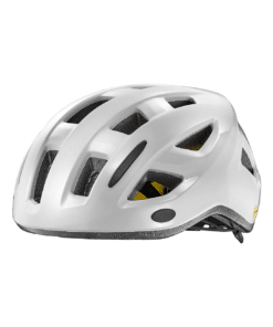 Kiiver LIV Relay MIPS, S/M (49-57 cm), Gloss White, läikiv valge kiiver musta sisemusega, moodsate ventilatsiooniavadega, tagab turvalisuse ja mugavuse, valge taustal.