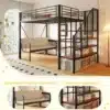Narivoodi metallraamiga 140x200 cm panipaiga ja turvatrepiga | E-pood Tootemaailm Narivoodi metallraamiga 140x200 cm panipaiga ja turvatrepiga, millele lisab mugavust allosas asetsev eemaldatavate patjadega diivan. Tuba on valgusküllane ja kaasaegne.