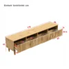 Tv-alus 178 cm minimalistliku disaini ja nelja suure sahtliga | E-pood Tootemaailm Puidust TV-alus nelja sahtli ja avatud riiulitega, mõõtmed 178 x 35 x 45 cm