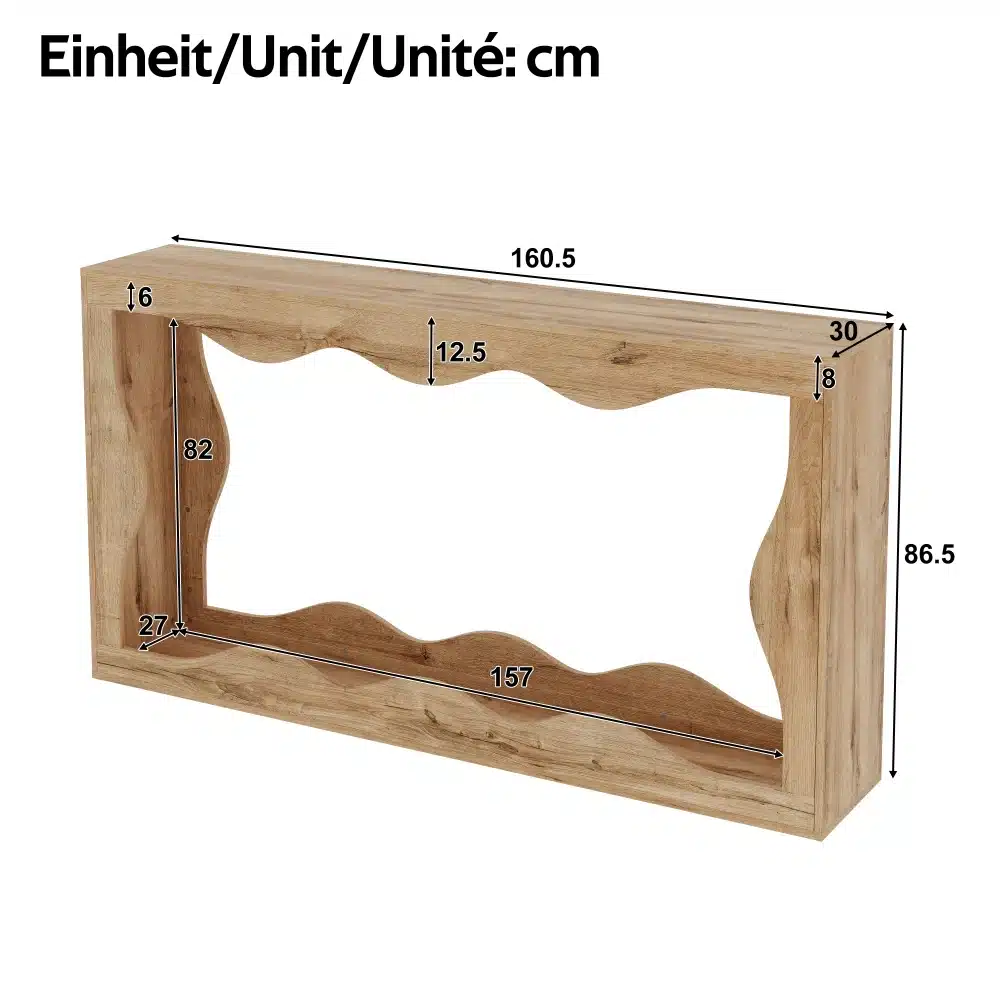Puidust raam mõõtudega 160,5 × 86,5 cm, sisemõõt 157 × 82 cm
