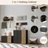 7-ühes esikukapp peegli, sahtli, riiuli, riidepuu, konksude ja kingariiuliga