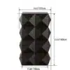 Disain laud öökapp reljeefse mustriga | E-pood Tootemaailm Must geomeetrilise mustriga must seinapaneel mõõtudega 37 x 60 cm
