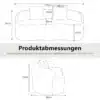 Kumerad 2-kohalised disaindiivanid ümarate käetugedega | E-pood Tootemaailm Diivanvoodi mõõtjoonis: laius 170 cm, kõrgus 70 cm, istme kõrgus 42 cm, seljatoe kõrgus 65 cm ja padja mõõt 40 cm