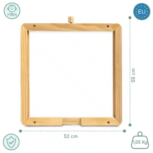 Seinale kinnitatav raam Montessori tegelustahvlitele lastele | E-pood Tootemaailm Seinale kinnitatav raam Montessori tegelustahvlitele lastele