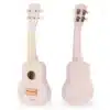 Laste ukulele mängupill 4 keelega alates 3. eluaastast | E-pood Tootemaailm Roosa ukulee kahest vaatenurgast, eest ja tagant
