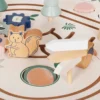 Montessori arendustabel lastele 10in1 | E-pood Tootemaailm Puidust loomakujulised mänguasjad ja noolekujuline detail mängumatil