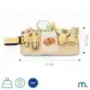 Puidust juuksurikomplekt lastele | E-pood Tootemaailm Beige mängu ilusalongi aksessuaaride komplekt vöökotiga, mõõdud 31 x 17,5 cm