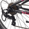 Jalgratta tagaratas koos Shimano tagavahetaja, keti ja kassettiga lähedalt