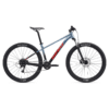 Giant hardtail maastikuratas sinakashalli raamiga, punase logoga, suurte Maxxis rehvide ja esiamordiga