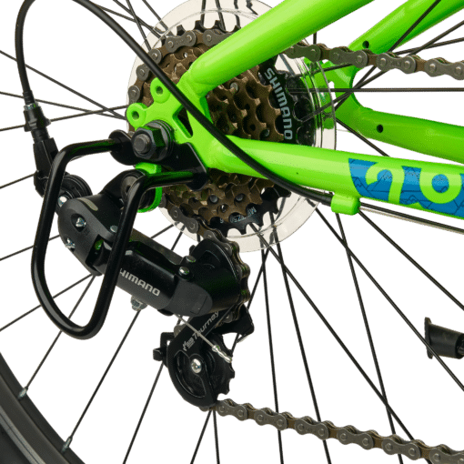 Noorte jalgratas S'Cool Xroc 26-tolline roheline | E-pood Tootemaailm Roheline jalgratta tagarumm ja Shimano tagavahetaja koos kasseti ja ketiga