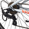 Jalgratta tagumine käiguvaheti ja kassett tagaratta juures, Shimano detailvaade