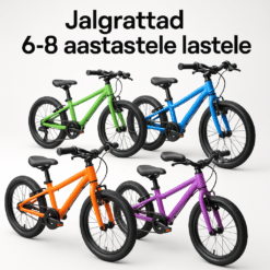 Erinevad jalgrattad 6-8 aastastele lastele