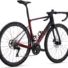 Maanteeratas Giant Defy Advanced Pro 2 süsinikraamiga | E-pood Tootemaailm Musta-punane maanteeratas süsinikraamiga, langetatud lenksu ja kettpiduritega