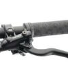 Jalgratta lenksu vasakpidur ja Shimano pidurikang lähivaates