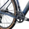 Lähivaade jalgratta tagumisele jõuülekandele, kassett, kett ja SRAM Apex vänt