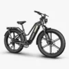 Elektrijalgratas Fiido Titan hall 26-tolline | E-pood Tootemaailm Must elektriline fatbike paksude rehvide, ketiajamiga ja esi- ning tagaraamiga.