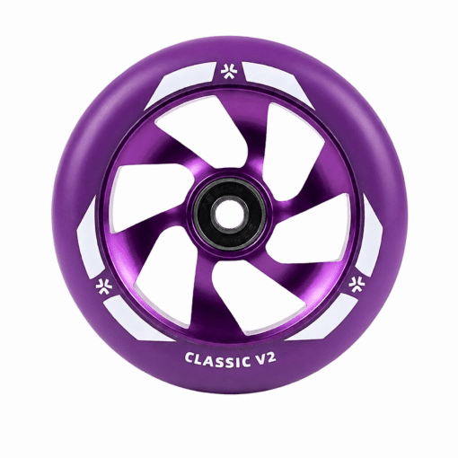 Tõukeratta ratas Union Classic V2 110 mm | E-pood Tootemaailm Lilla tõukeratta ratas kirjaga Classic V2