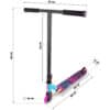 Trikitõukeratas Soke Evo must-lilla | E-pood Tootemaailm Triki tõukeratas mõõtudega 85 cm kõrgus, 57 cm juhtraud ja 66 cm tekk