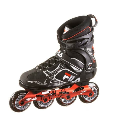 Rulluisud FILA Legacy Pro 84 | E-pood Tootemaailm Must Fila siseliinide rulluisu punase raami ja nelja rattaga