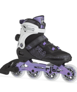 Lilla-must FILA fitness-rulluisud valge raamiga