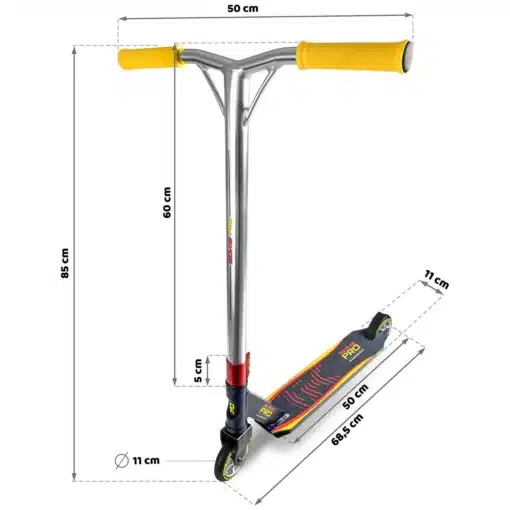 Trikitõukeratas SOKE Pro lilla-punane | E-pood Tootemaailm Trikk tõukeratas mõõtudega 85 cm kõrgune, 50 cm laiune ja 68,5 cm pikkune tekk