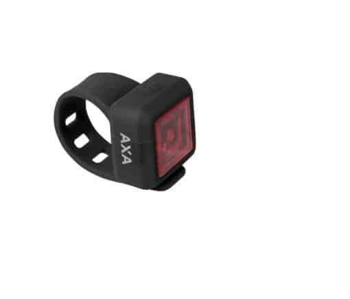 Jalgrattatulede komplekt AXA Niteline T1 | E-pood Tootemaailm AXA punase valgusega jalgratta tagatuli mustal kummist kinnitusega
