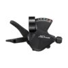 Shimano Altus jalgratta käiguvahetaja musta värvi, nähtav hoob ja ülekandeindikaator
