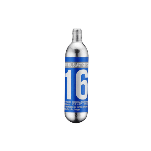 16 g CO2 kassett sinise sildiga, keermega metallballoon