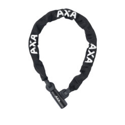 Must AXA kettlukk valgel taustal
